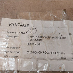 Lufkin C1278D 1/4” Peerless Engineer Frame