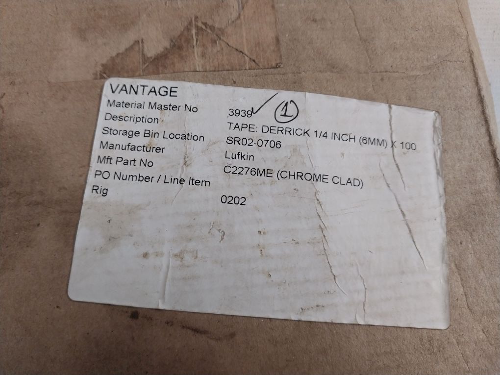 Lufkin C2276Me Derrick Frame Tape