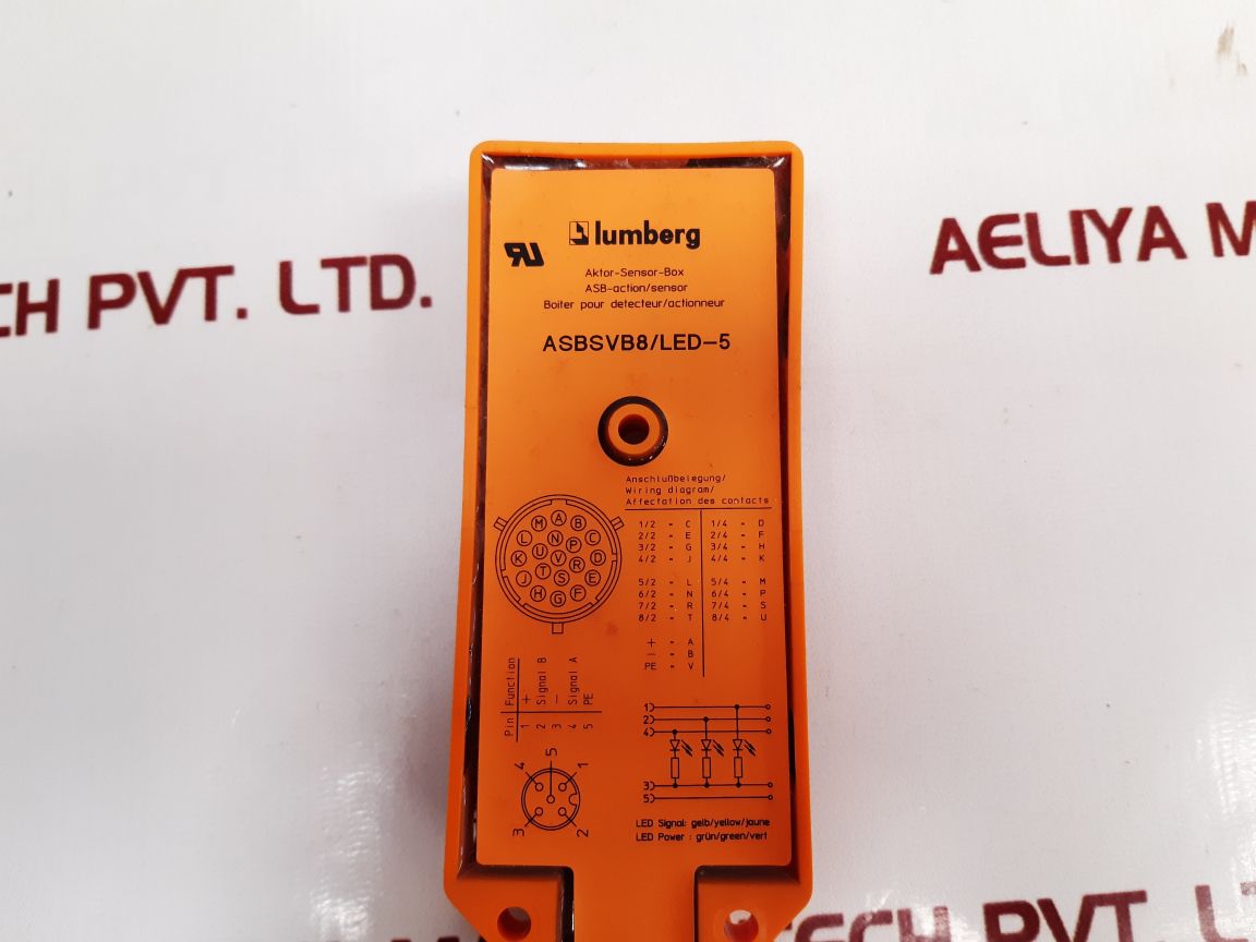 Lumberg Asbsvb8/Led-5 Sensor Distribution Box