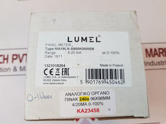 Lumel Ma 19 Panel Meter Ma19Ln A900K000008 0 To 16 Bar