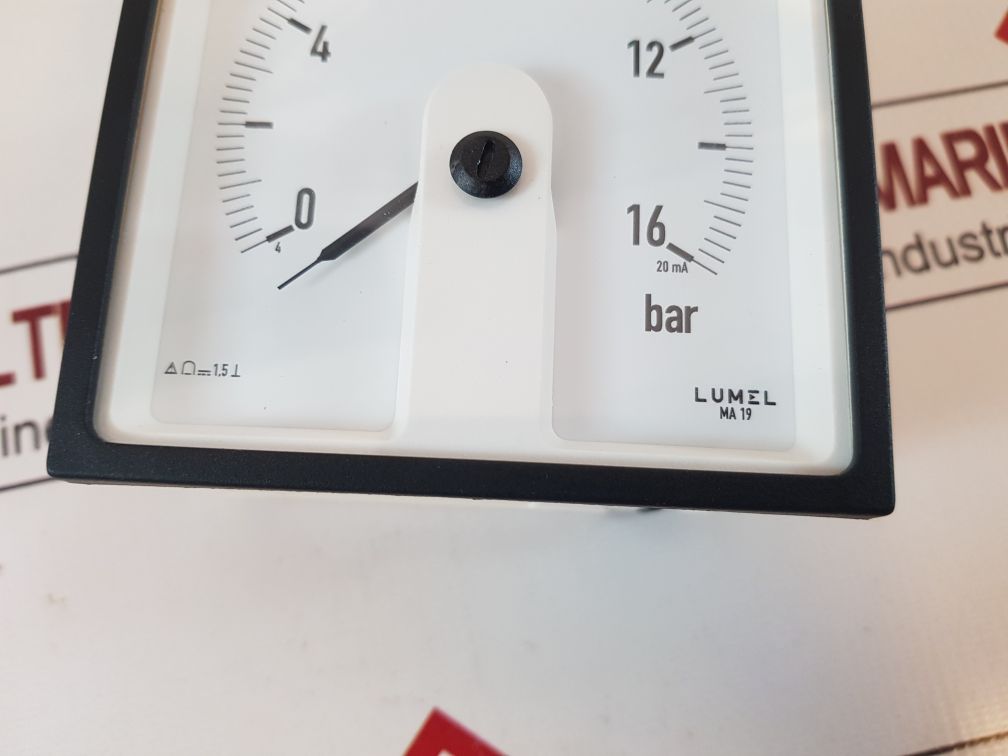 Lumel Ma 19 Panel Meter Ma19Ln A900K000008 0 To 16 Bar