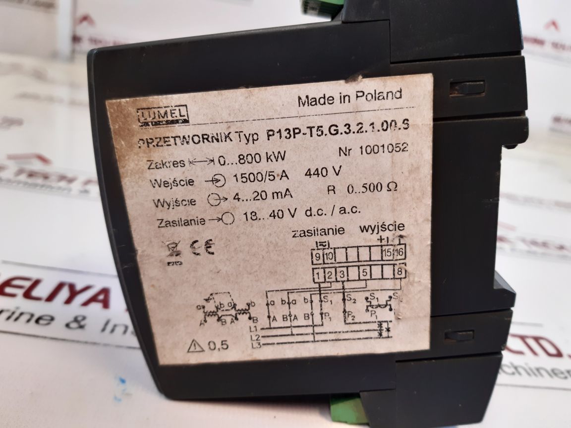 Lumel P13P Power Transducers P13P-t5.G.3.2.1.00.S
