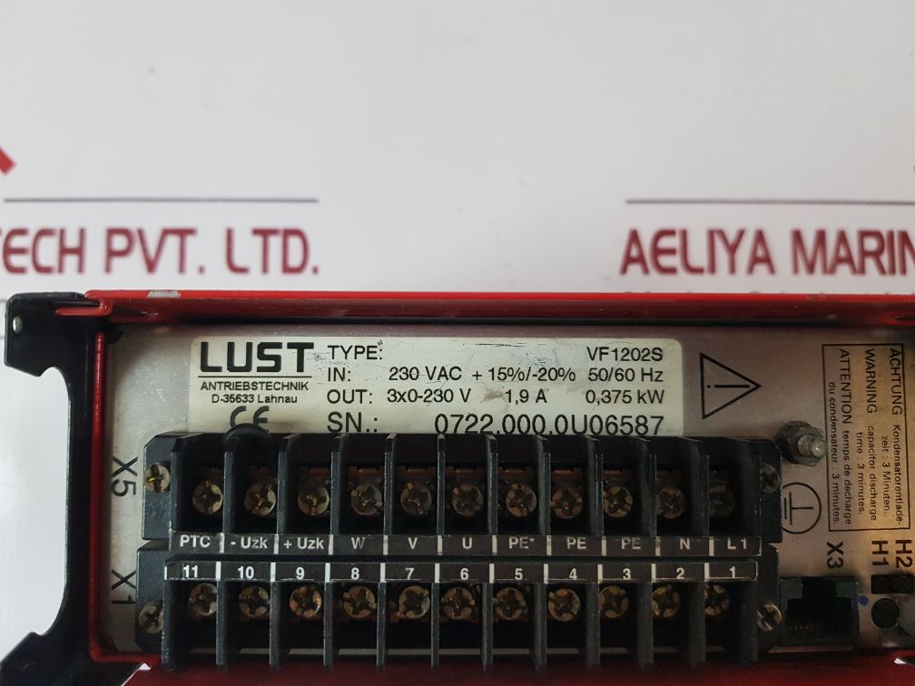 Lust Vf1202S Frequency Inverter 0,375 Kw