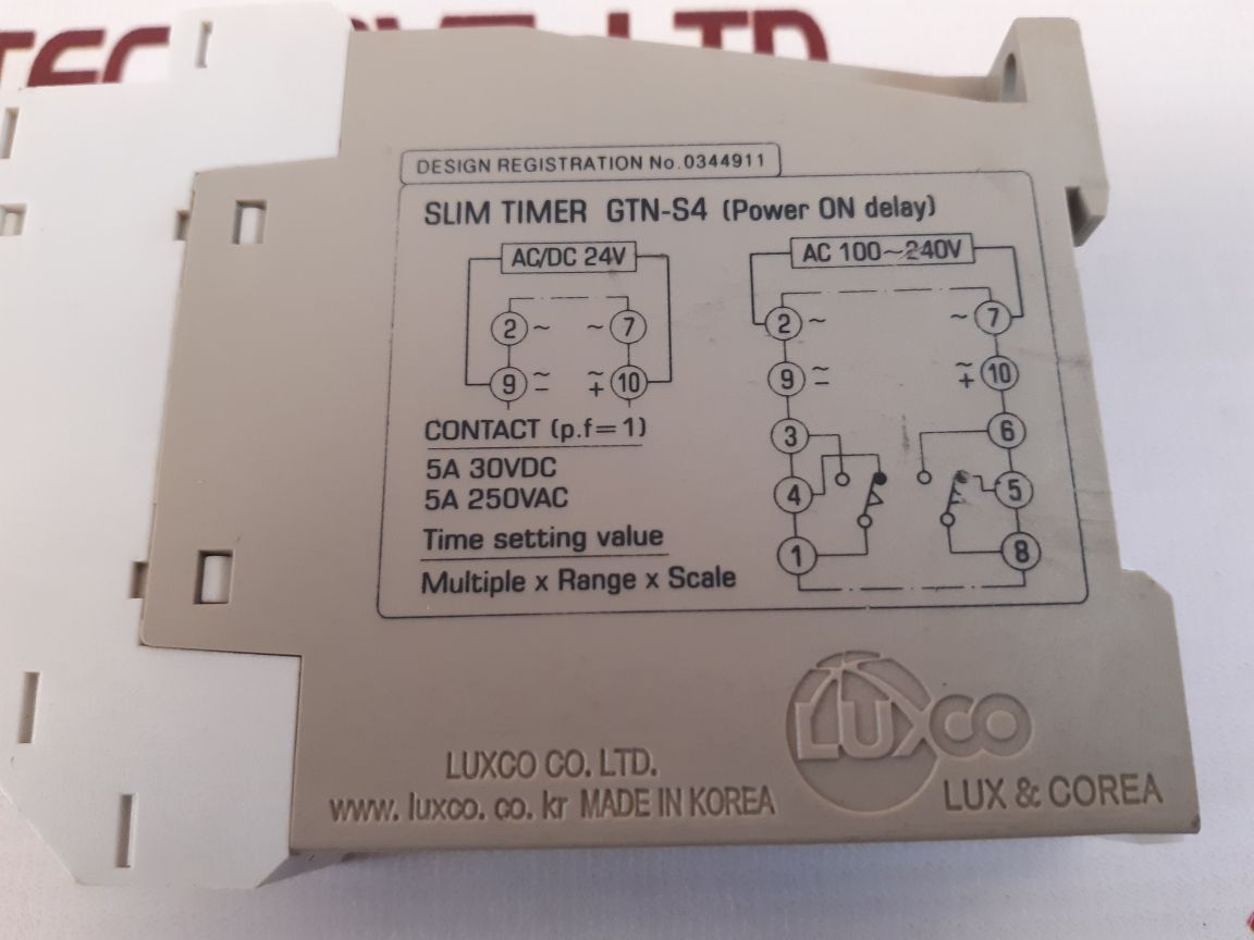 Luxco Gtn-s4 Slim Timer (Power On Delay)