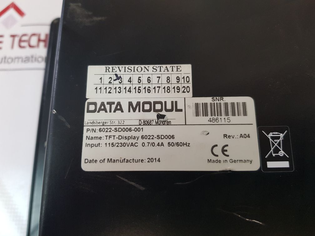 Lyngso Marine 6022-sd006-001 Data Module