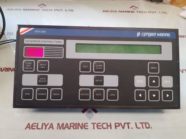 Lyngso Marine Egs 2000 Governor Control Panel 960170010