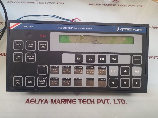 Lyngso Marine Ums 2100 Accommodation Alarm Panel 962005200 (Display Not Working)