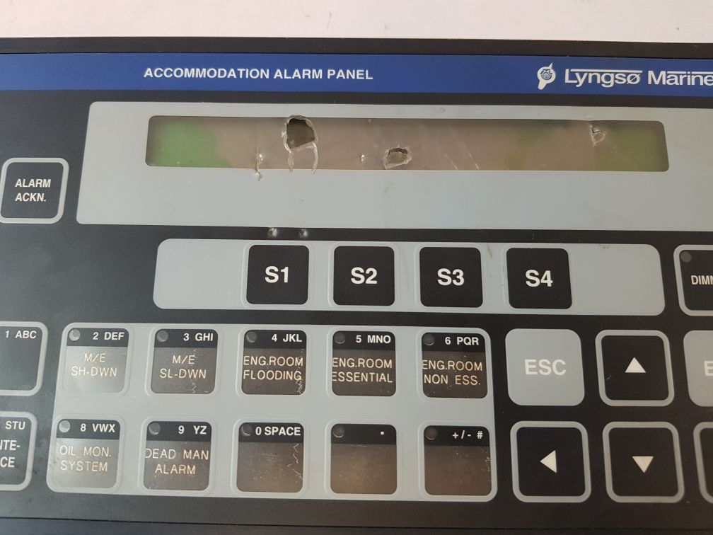 Lyngso Marine Ums 2100 Accommodation Alarm Panel 962005200 (Display Not Working)