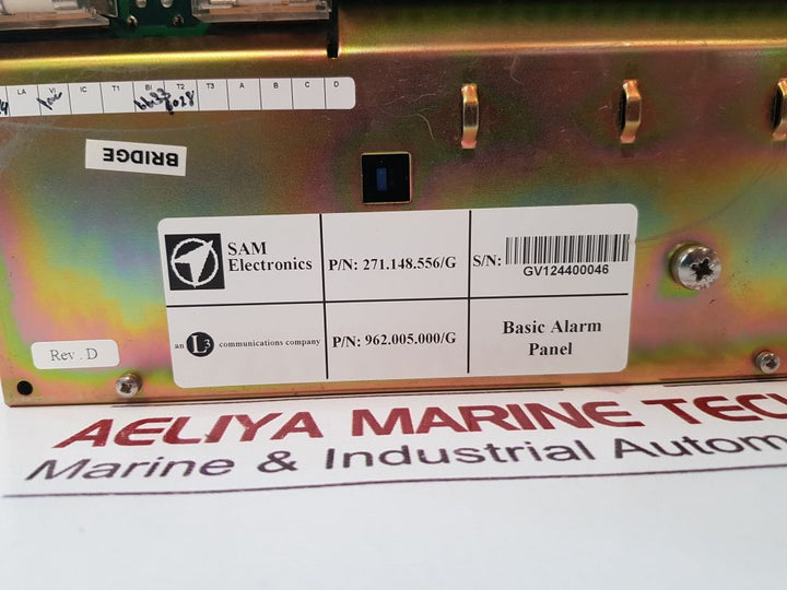 Lyngso MarineSam Electronics Ums 2100 Basic Alarm Panel
