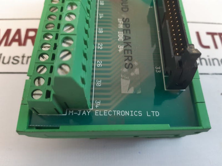 M-jay Electronics Ifm Idc 34 Terminal Block Interface Board
