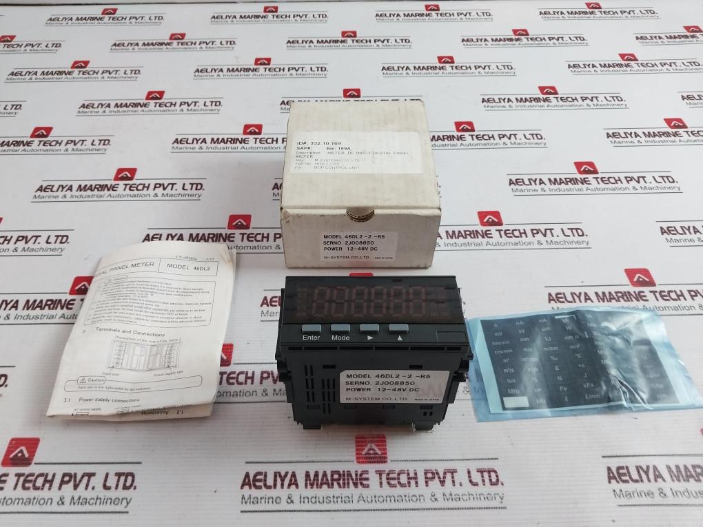 M-system 46Dl2-2-r5 Dc Voltage/Current Input Digital Panel Meter 46Dl2