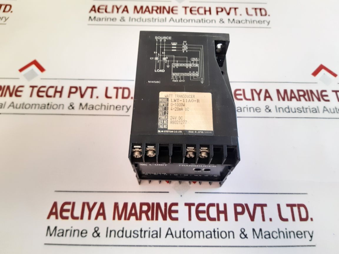 M-system L-unit Lwt-11A0-r Watt Transducer With Box 