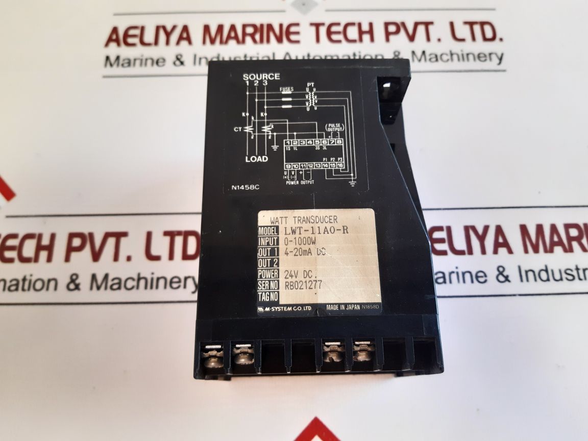 M-system L-unit Lwt-11A0-r Watt Transducer With Box 