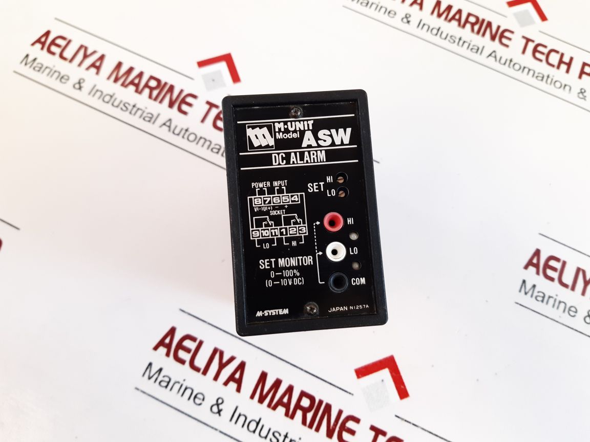 M-system M-unit Asw-a-b Dc Alarm