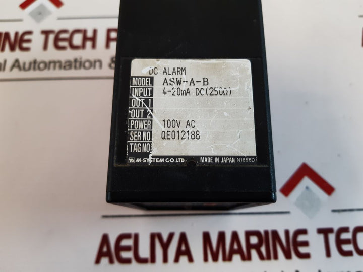 M-system M-unit Asw-a-b Dc Alarm
