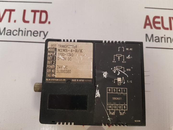 M-system M2Ms-4-r/K Potentiometer Transmitter 24V Dc