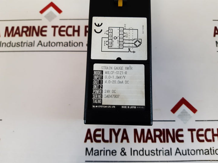 M-system Mxlcf-s1Z1-r Strain Gauge Transmitter With Base