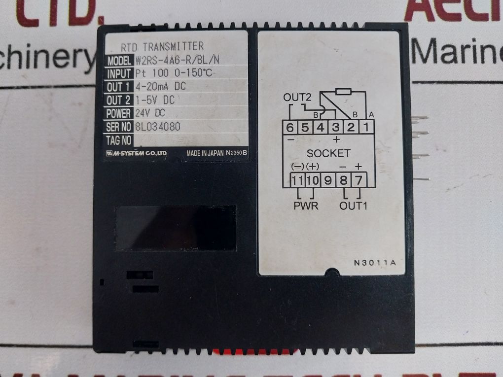 M-system W2Rs Rtd Transmitter W2Rs-4A6-r/Bl/N 