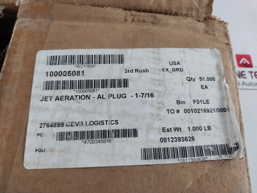Halliburton M10000 5081H Fwaf Jet Aeration