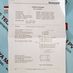 Honeywell Hc900 Controller Redundant Cpu Rack 900Rr0-0001