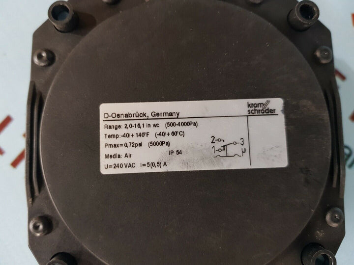 Krom schroder dl40kt-3 air pressure switch