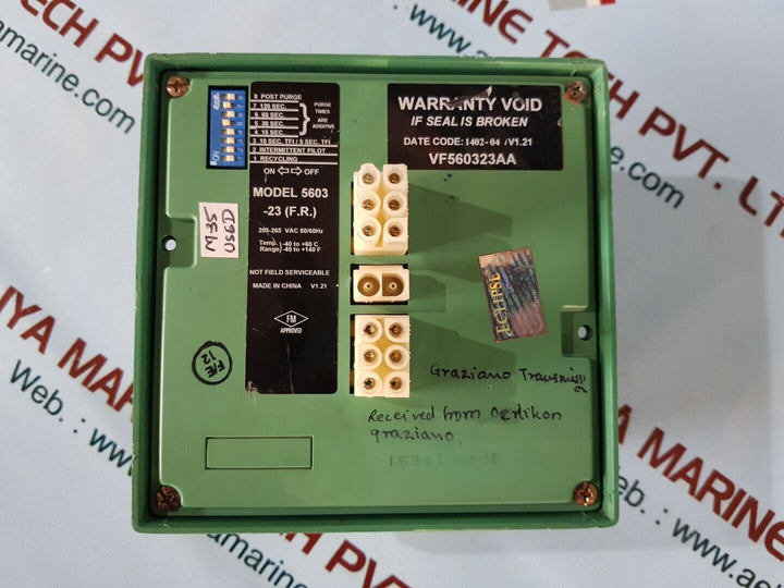 Eclipse veri-flame monitoring control vf560323aa model 5603