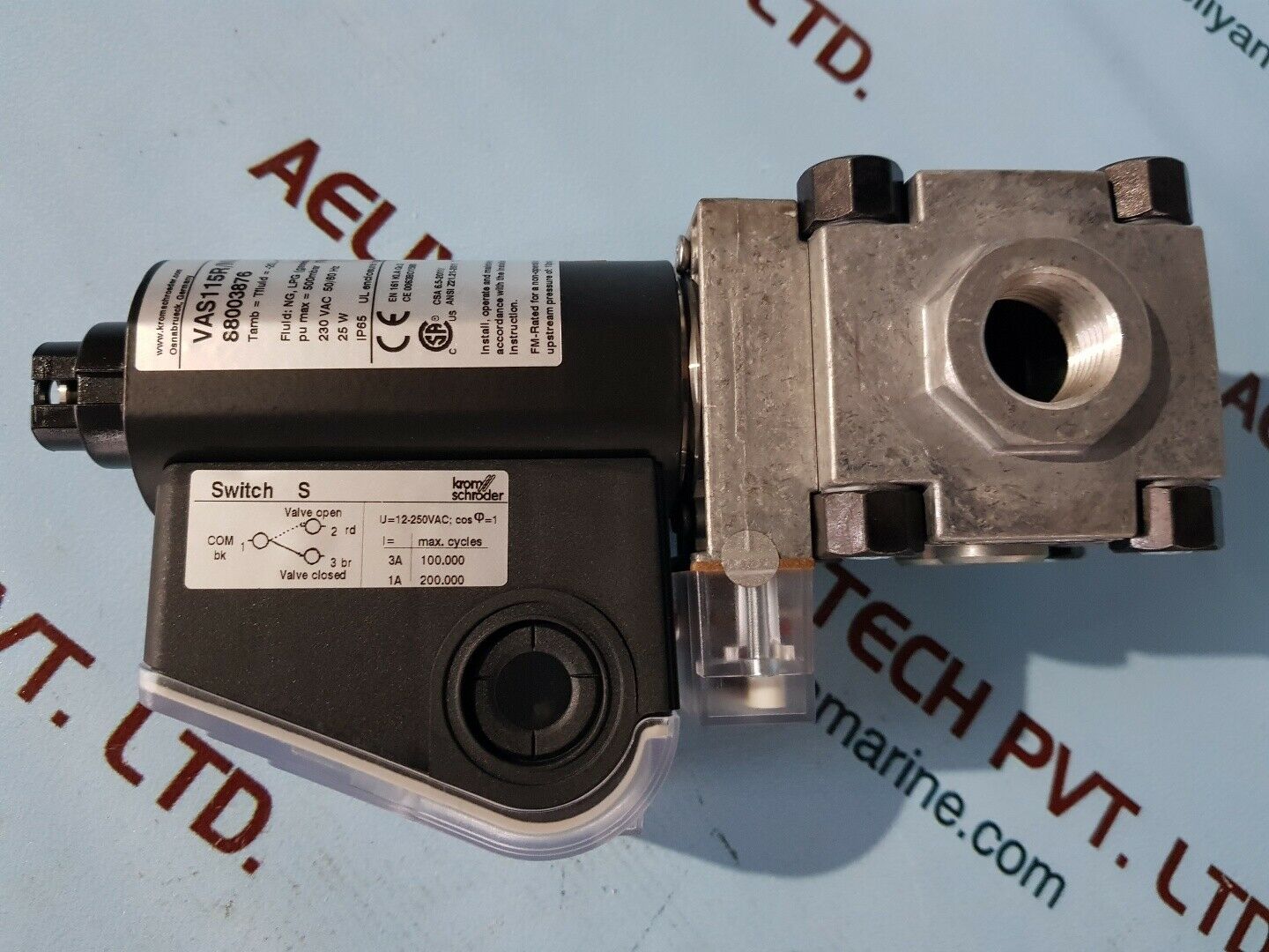 Krom schroder vas115r/nwsr gas solenoid valve
