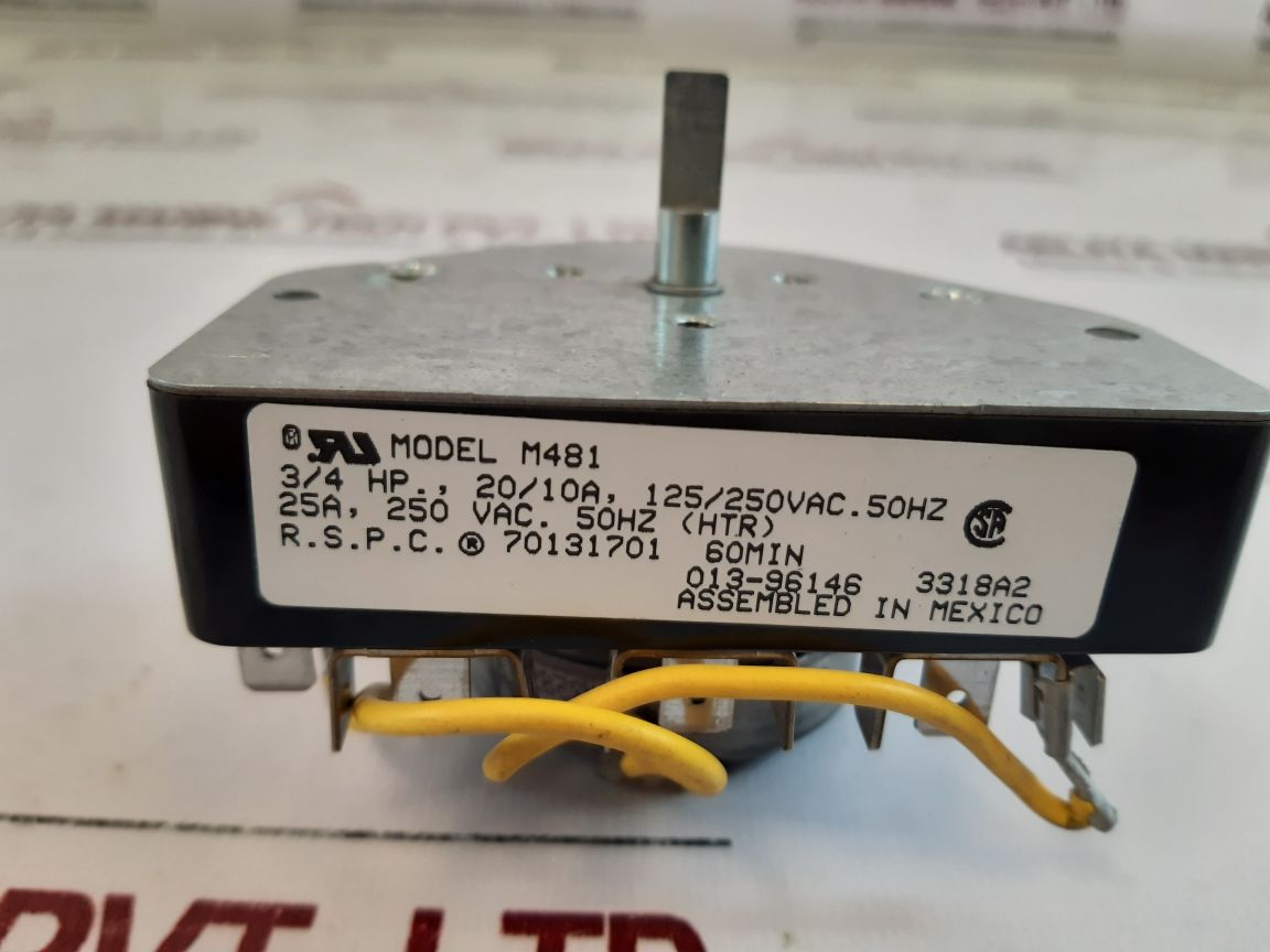 M481 Commercial Dryer Timer
