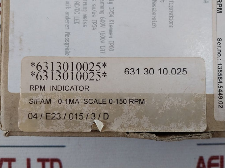 M&W 0…150 Rpm Indicator Rrm300033584