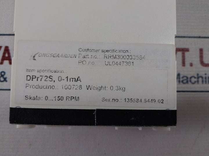 M&W 0…150 Rpm Indicator Rrm300033584