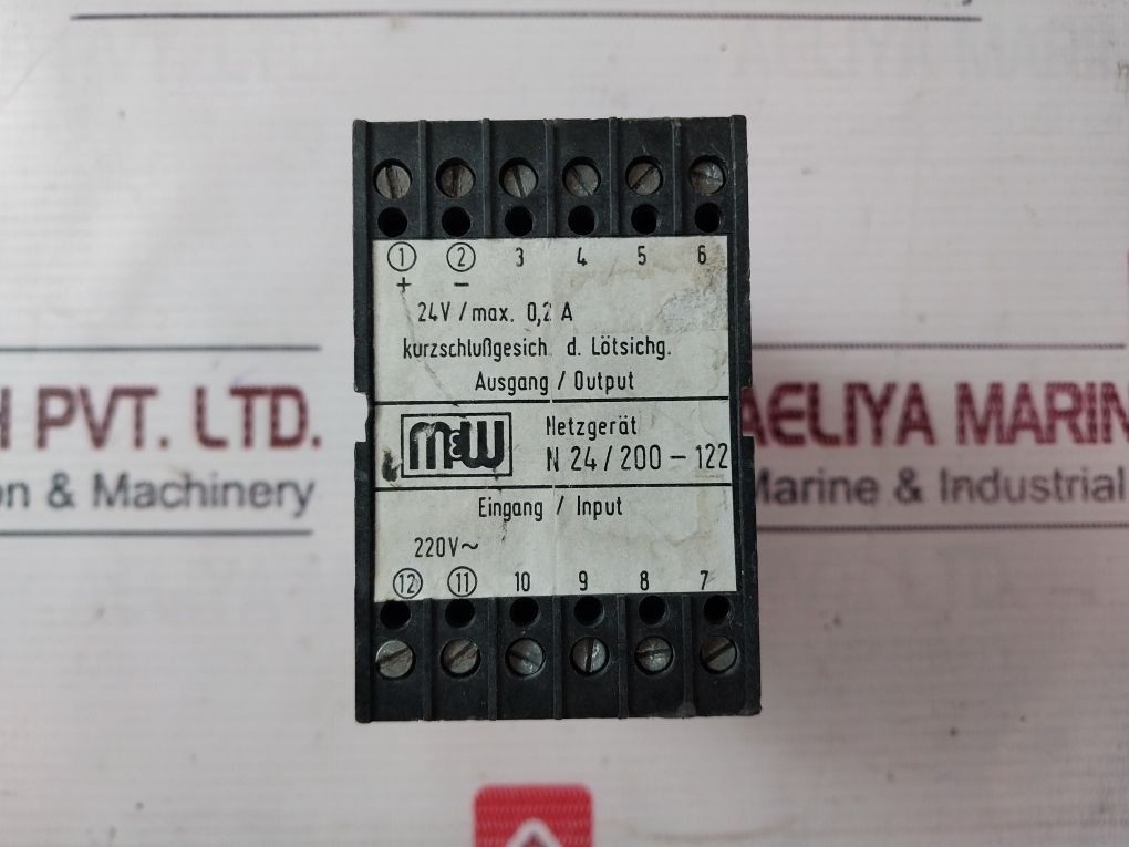 M&W N24/200-122 Power Supply 220V Ac