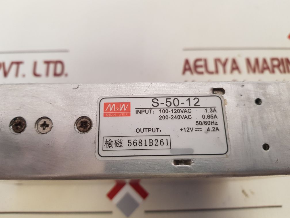 Mean Well S-50-12 Switching Power Supply 12V 4.2A