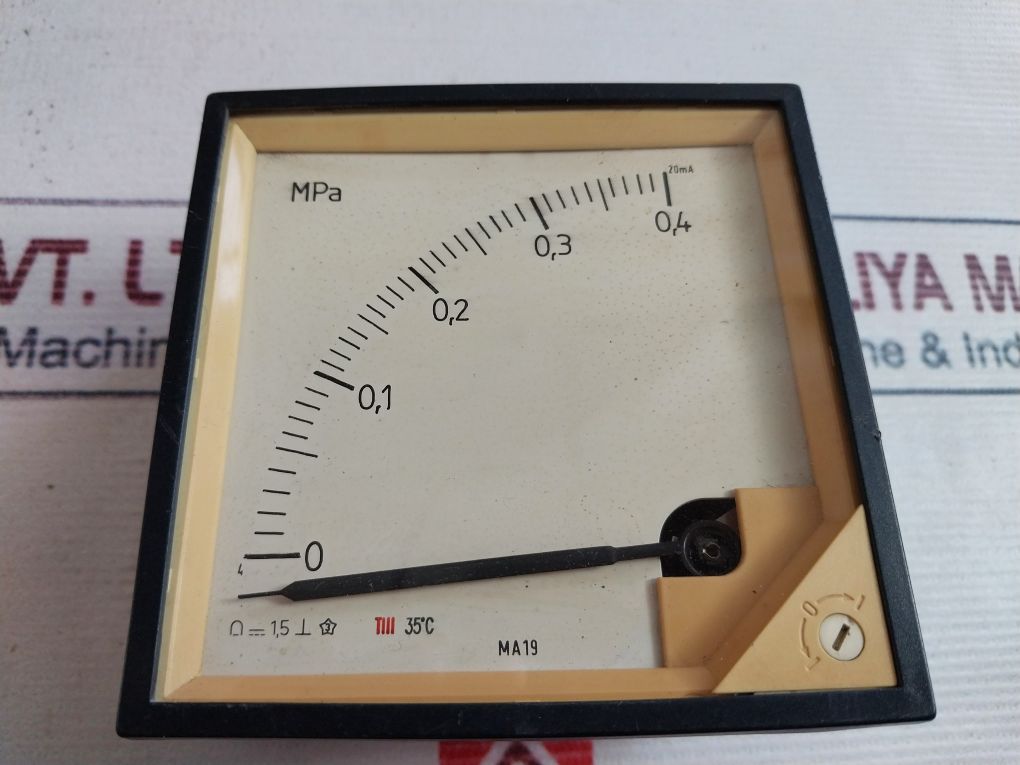 Ma19 0-0,4 Mpa Meter