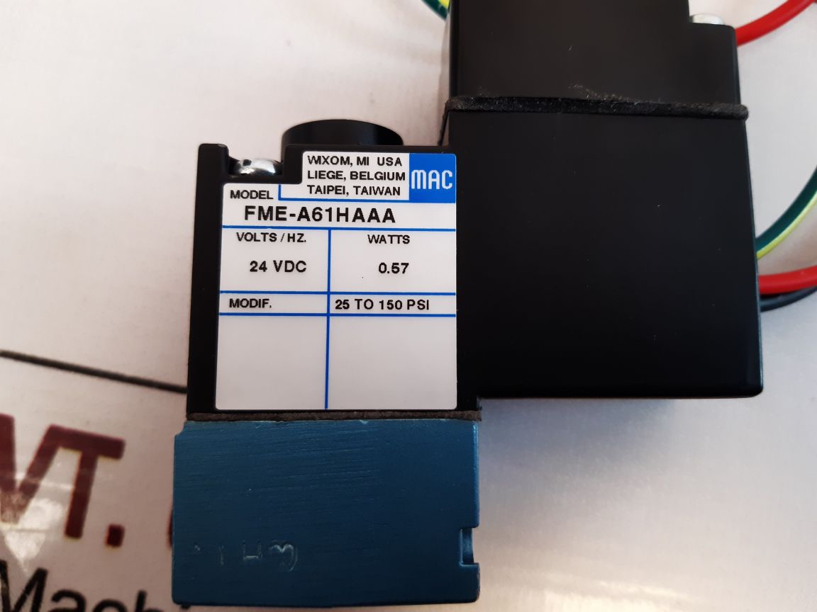 Mac Valves Fme-a61Haaa Solenoid Valve
