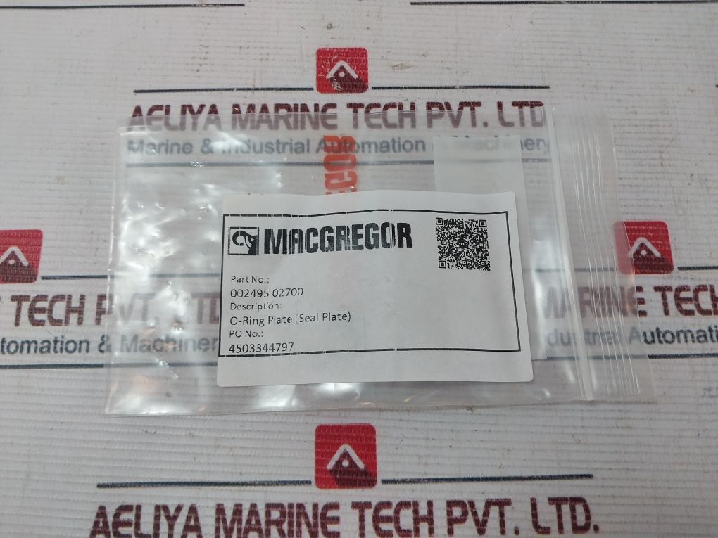 Macgregor 002495.02700 O-ring Plate (Seal Plate)