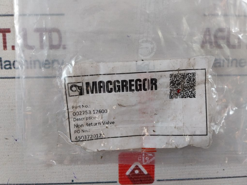 Macgregor 002753.12600 Non Return Valve 