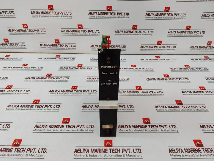 Macgregor 214 1221-801 Pump Control Rev.H