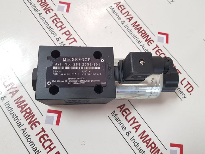Macgregor 288 2553-801 Solenoid Valve
