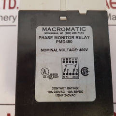 Macromatic Pmd480 Phase Monitor Relay 480V