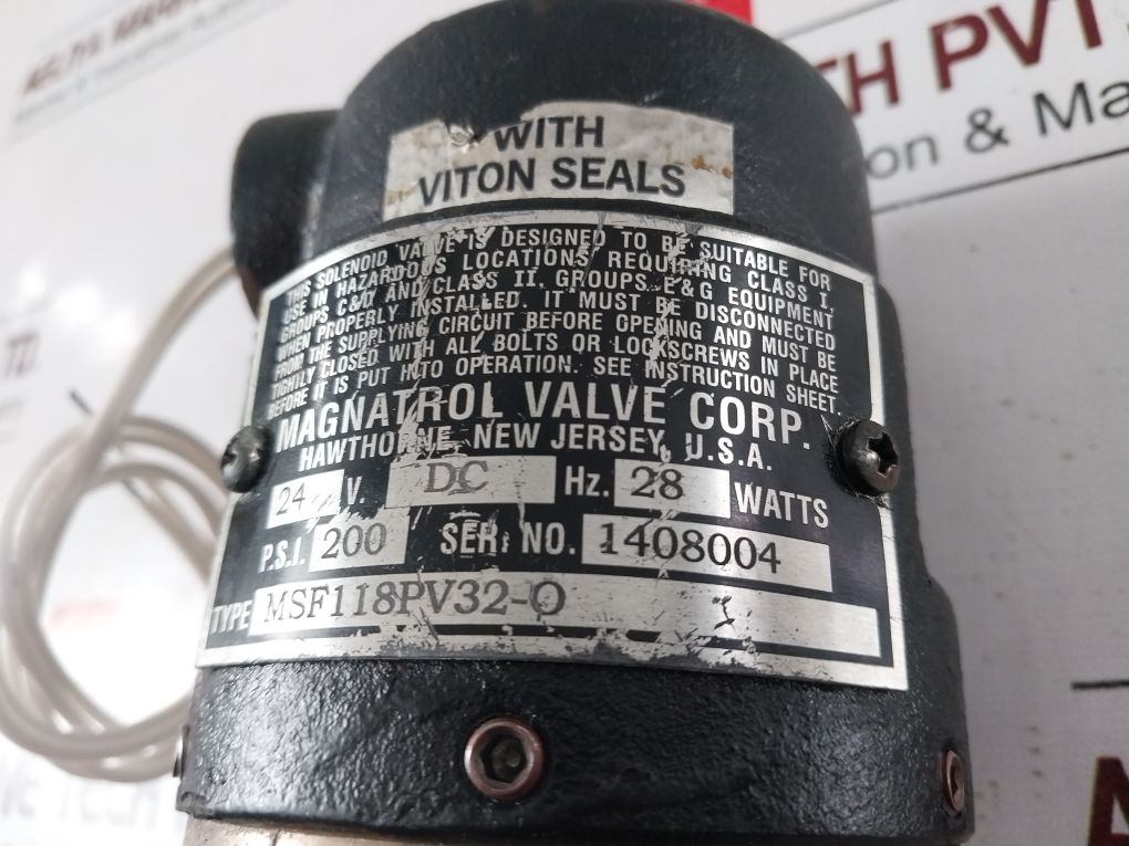 Magnatrol Msf118Pv32-o Solenoid Valve