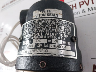Magnatrol Msf118Pv32-o Solenoid Valve
