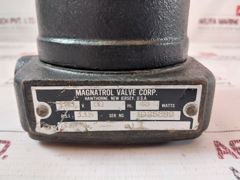 Magnatrol 35A46 Globe Solenoid Valve 115 Psi