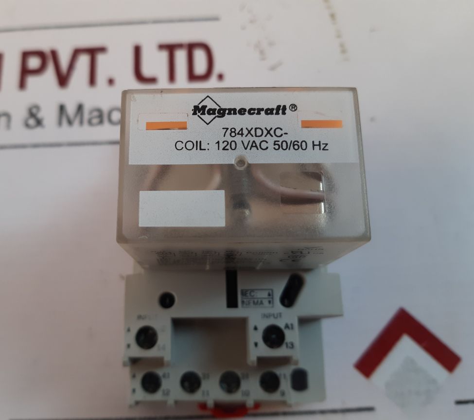 Magnecraft 784Xdxc Relay With 70-784D14-1 Socket