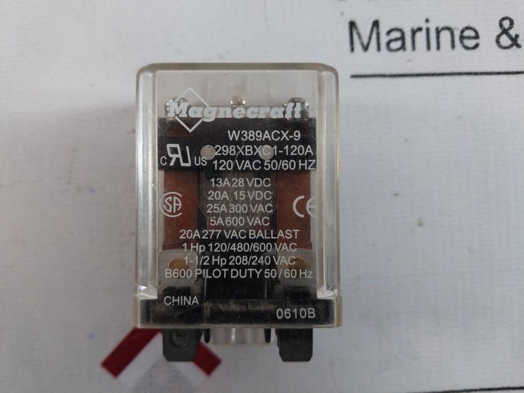 Magnecraft W389Acx-9 Relay 298Xbxc1-120A