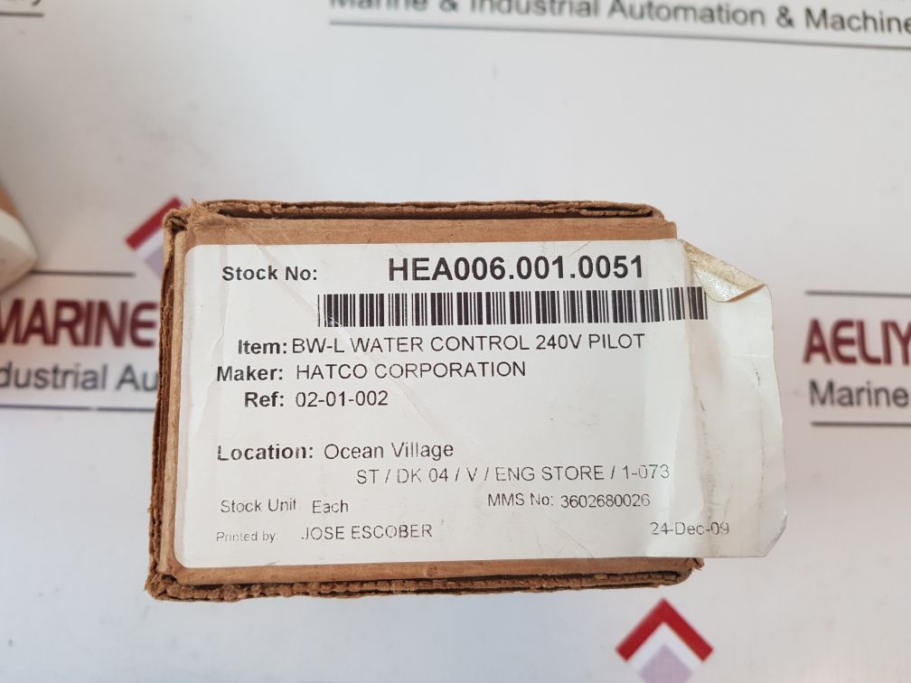 B/W Controls 1500-c-l2-s7-oc-h Liquid Level Control Relay 02-01-002