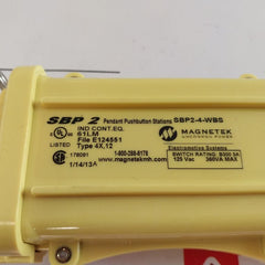 Magnetek Sbp2-4-wbs Pendant Pushbutton Stations