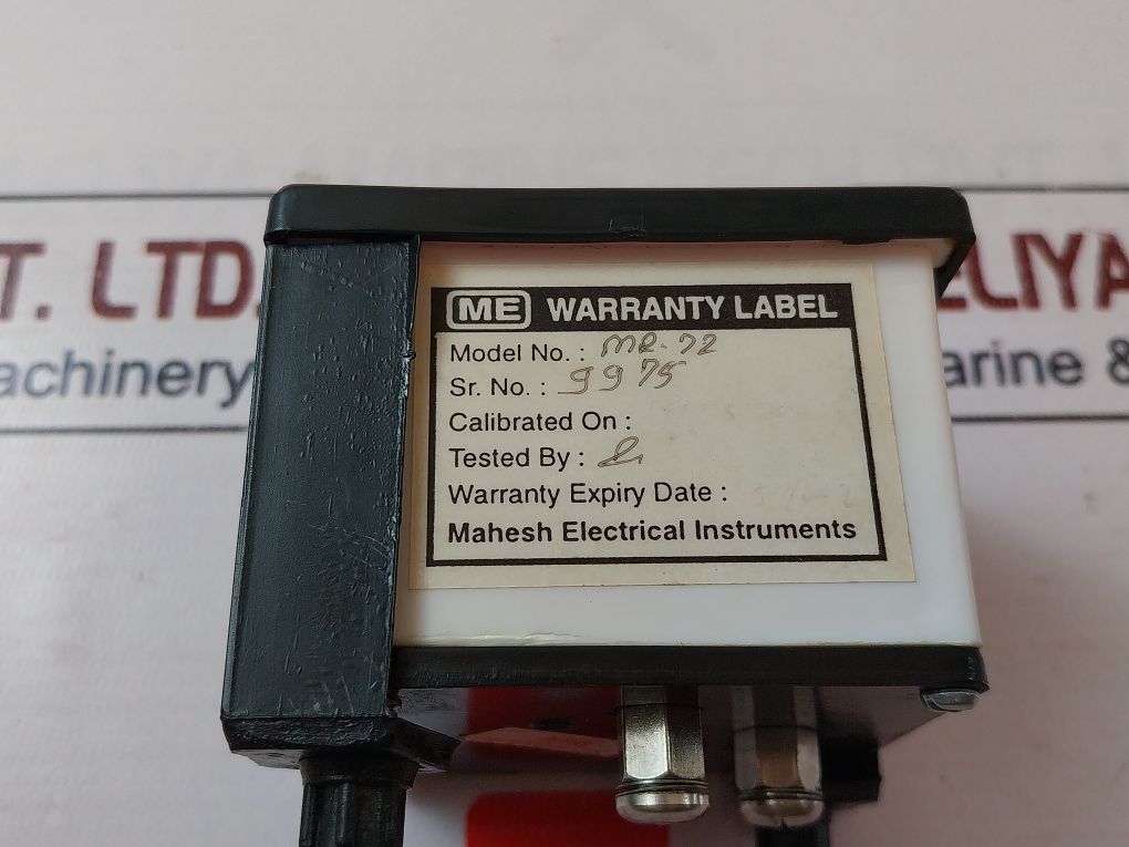 Mahesh Electrical Instruments Mr-72 Analog Display Ampere Meter 0-15A
