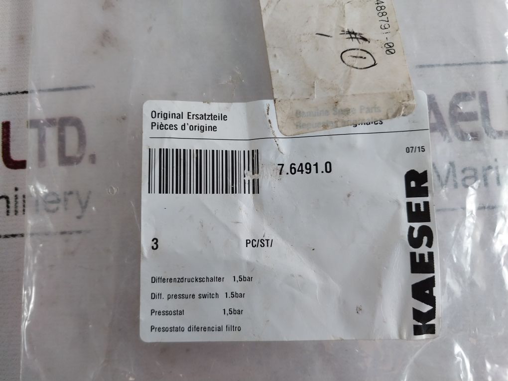 Mahle 77599996 Differential Pressure Switch