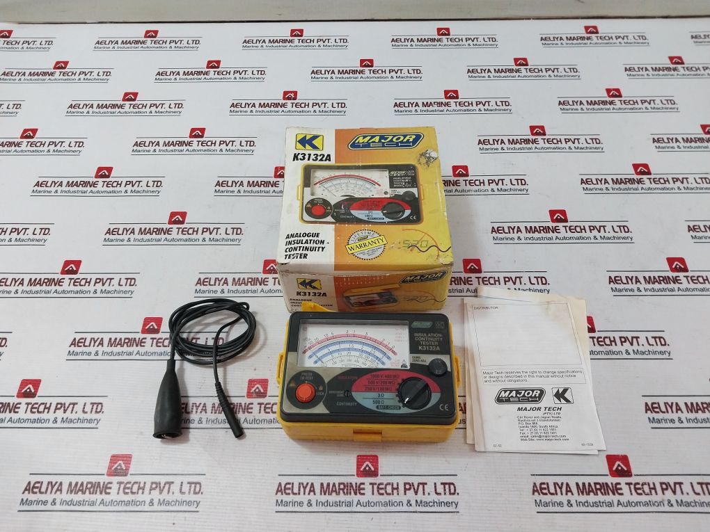 Major Tech K3132A Analogue Insulation Continuity Tester 45-2288A 1000V