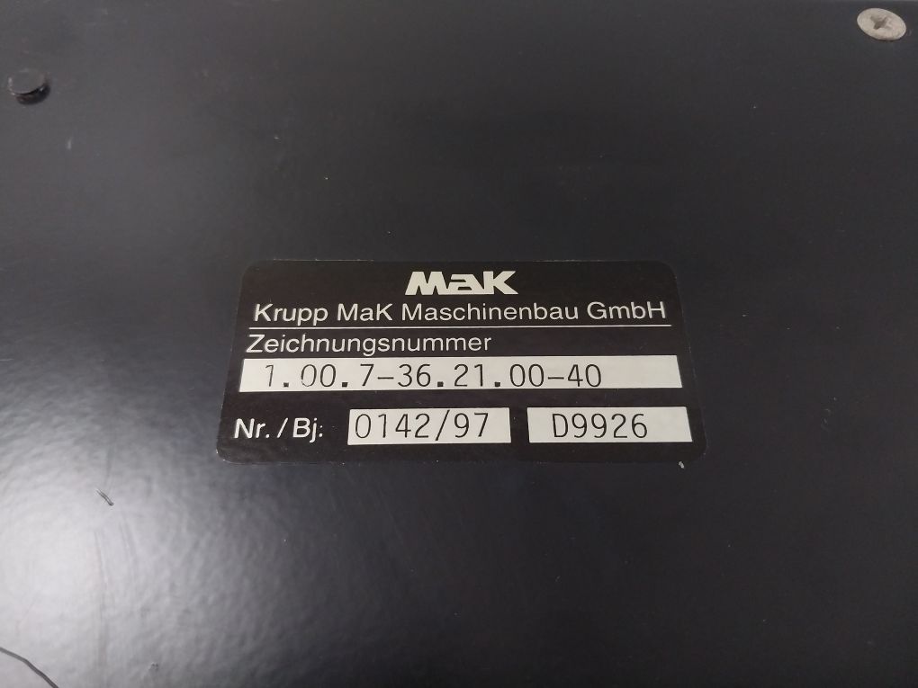 Mak 1.00.7-36.21.00-40 Control Module 0142